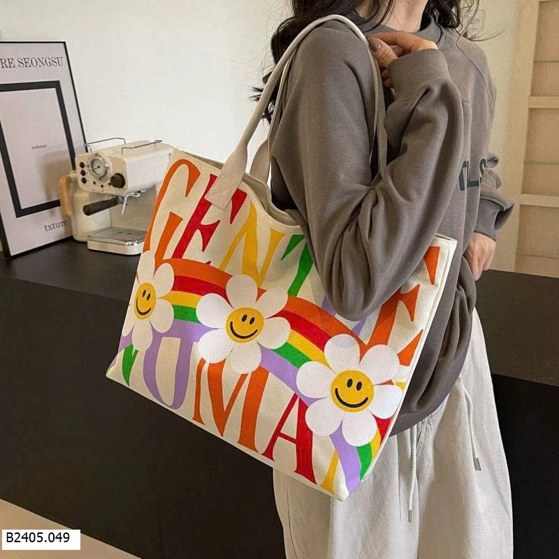  TÚI TOTE HOA CÚC  Sỉ 55k