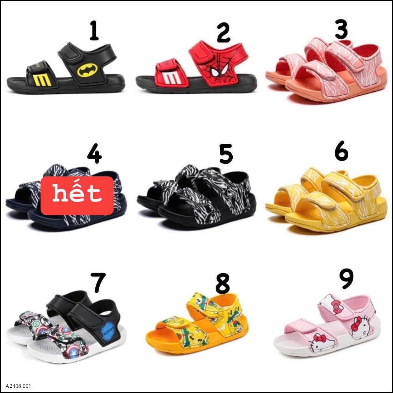 SANDAL DISNEY SIÊU NHẸ Sỉ giá 105k