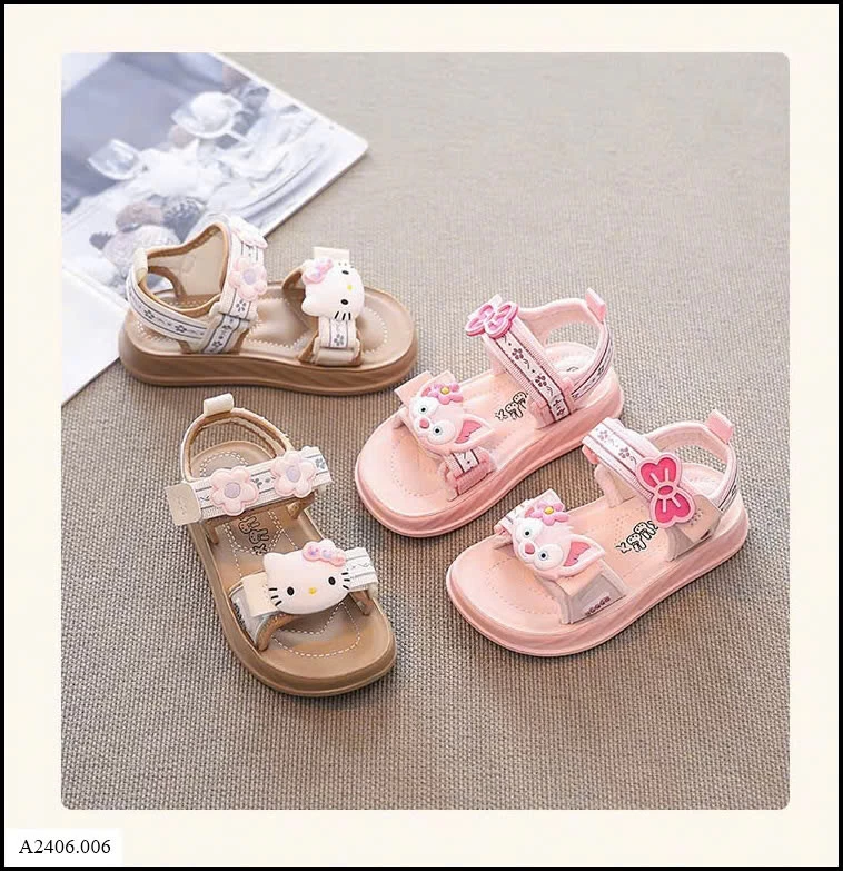 SANDAL HELLO KITTY BÉ GÁI   Sỉ giá Size 26-31: 151k  Size 32-37: 160k  Size 38-40: 170k 