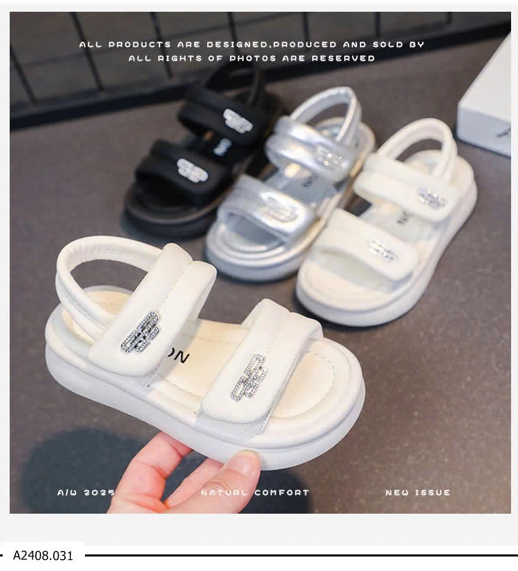 SANDAL QUAI NGANG BÉ GÁI  Giá sỉ sz 26-30: 126k  sz 31-37: 131k 