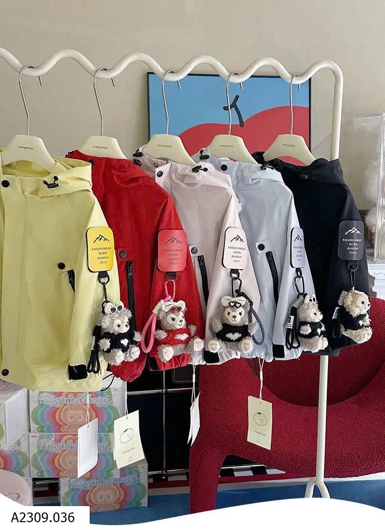 ÁO KHOÁC GIÓ CUTE CHO BÉ   Giá sỉ 240k