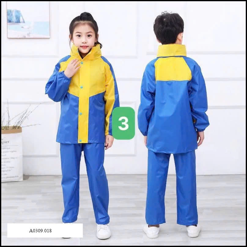 BỘ QUẦN ÁO MƯA TRẺ EM Giá sỉ 195k