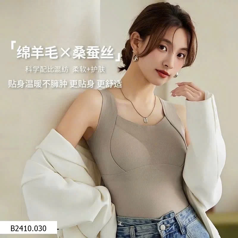 ÁO GIỮ NHIỆT LÔNG CỪU KÈM BRA CHO NỮ  Giá sỉ 65k/1c