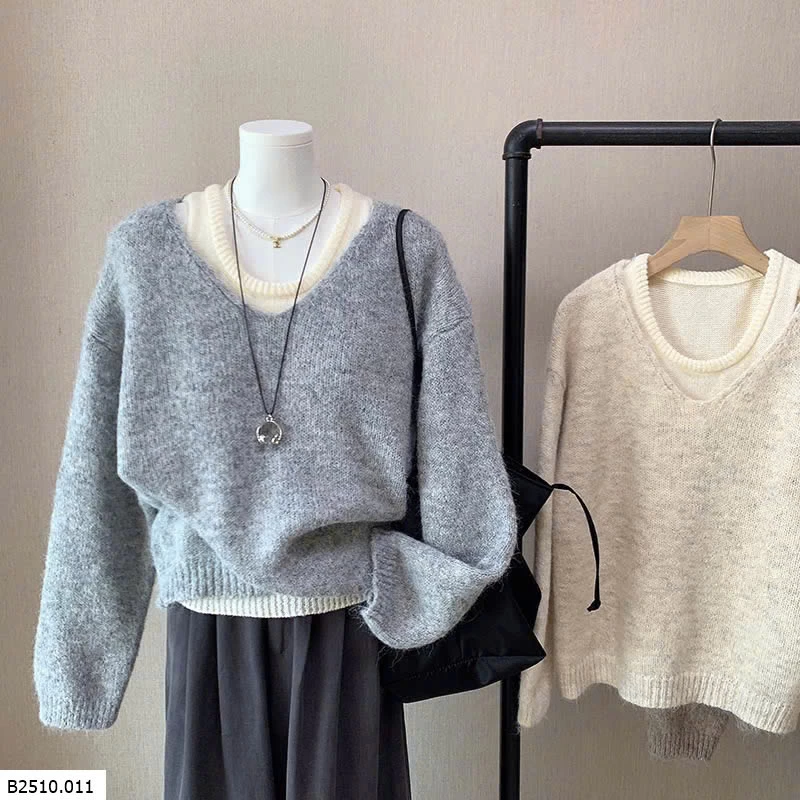 ÁO LEN 2 LỚP RỚT VAI  Giá sỉ 210K