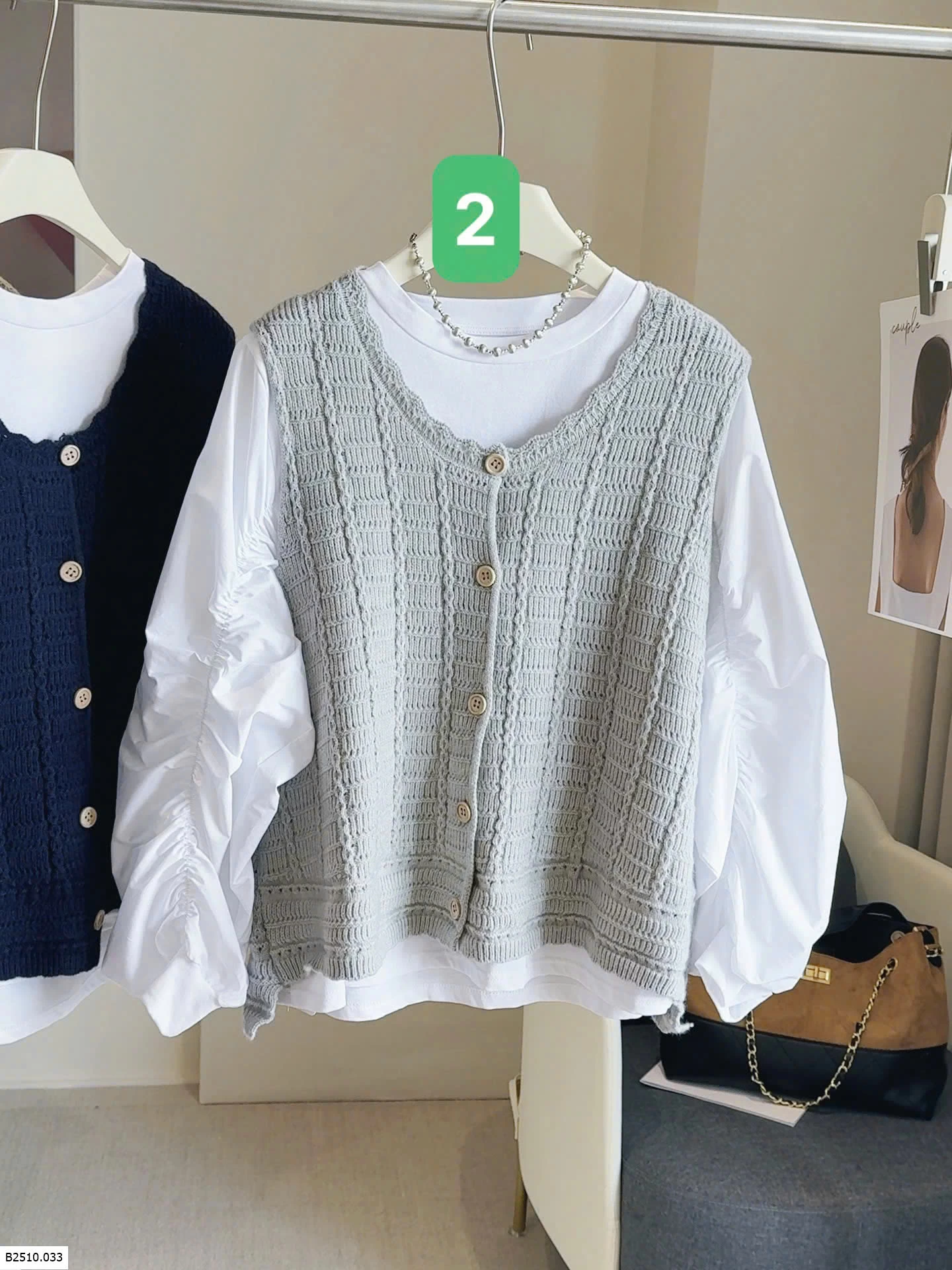 SET ÁO TRẮNG MIX GILE ANNA  Giá sỉ 213k
