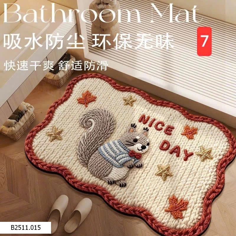 THẢM CHÂN HOẠ TIẾT 3D SIÊU THẤM NƯỚC  Giá sỉ 45k