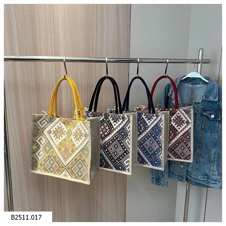 TÚI TOTE HỌA TIẾT THỔ CẨM   Giá sỉ 55k