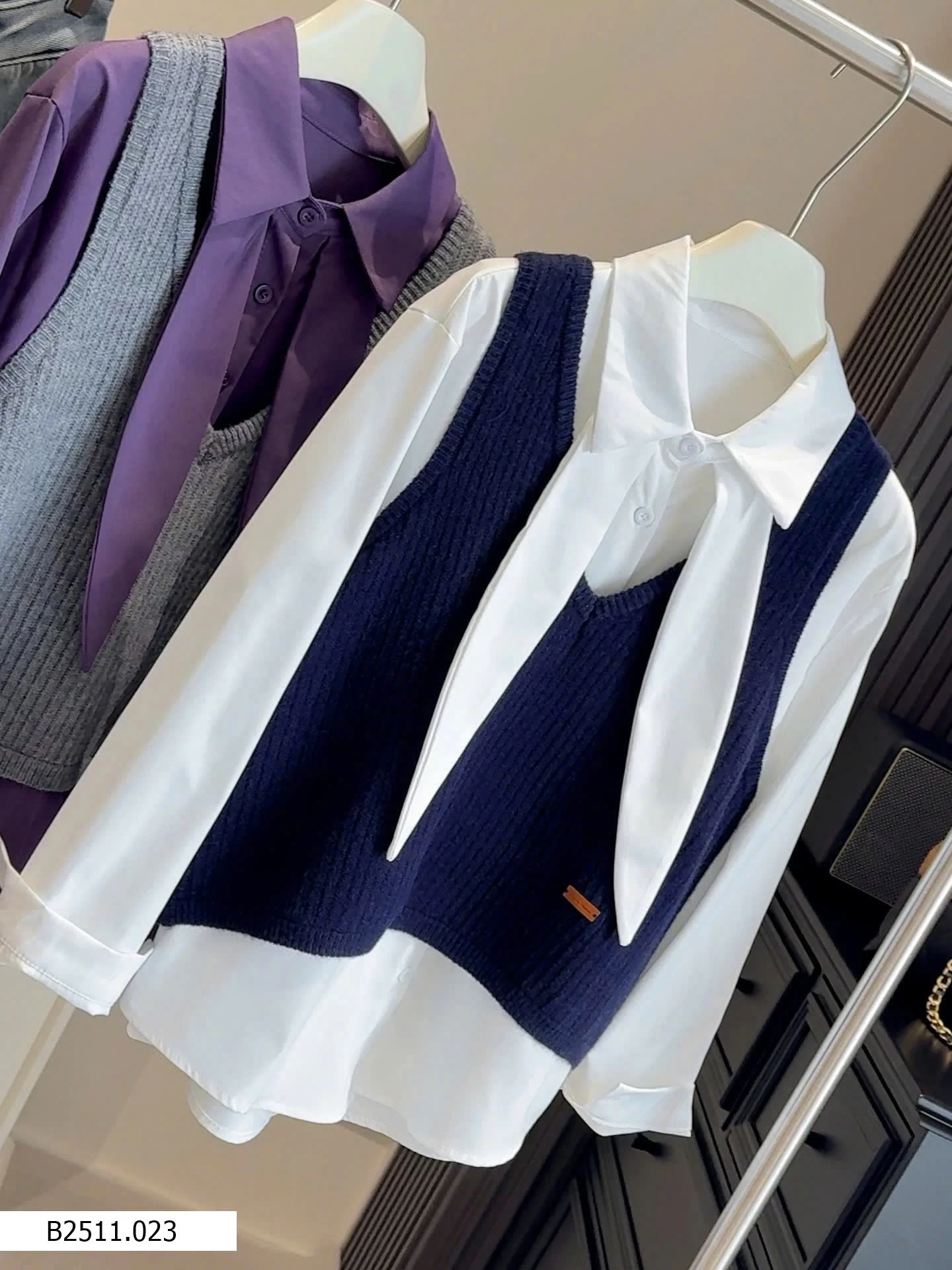 SƠ MI KÈM GILE LEN ANNA   Giá sỉ 220k