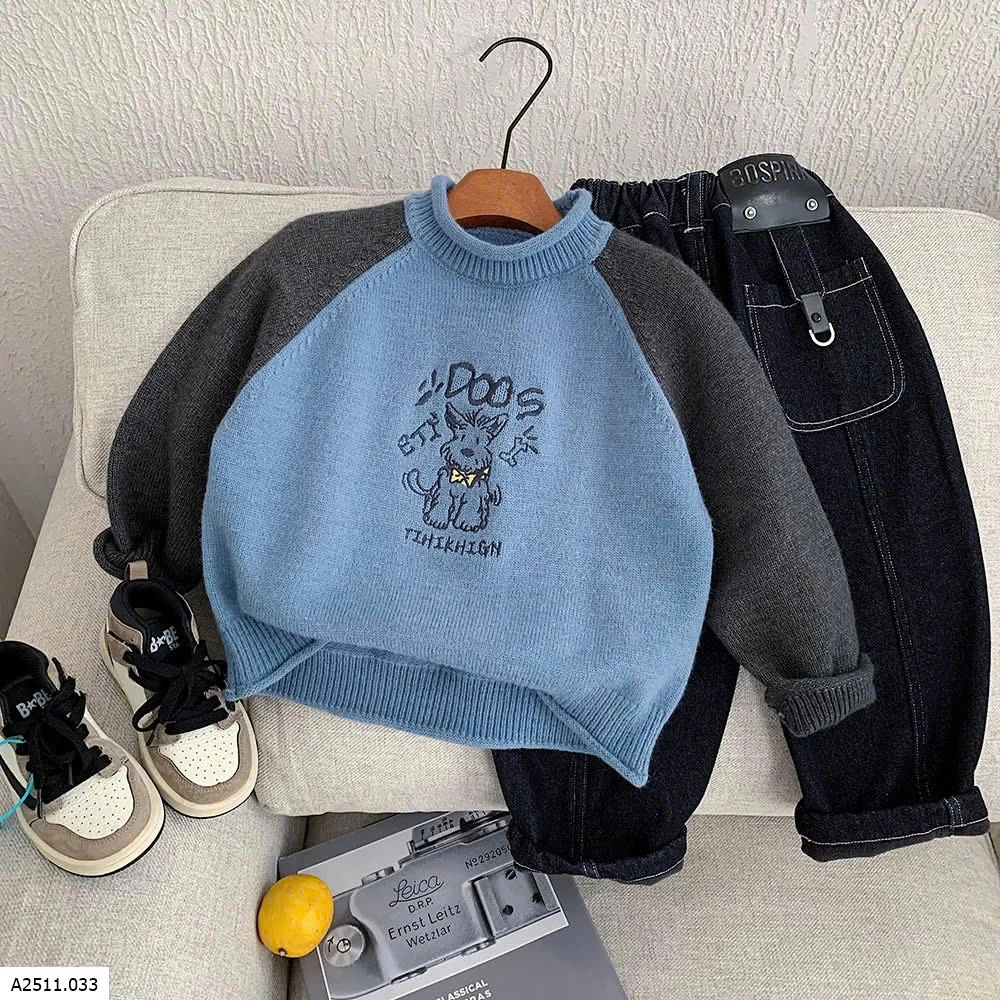 ÁO LEN PHỐI MÀU CHO BÉ TRAI  Giá sỉ sz 90-120: 152k  sz130-160: 172k 