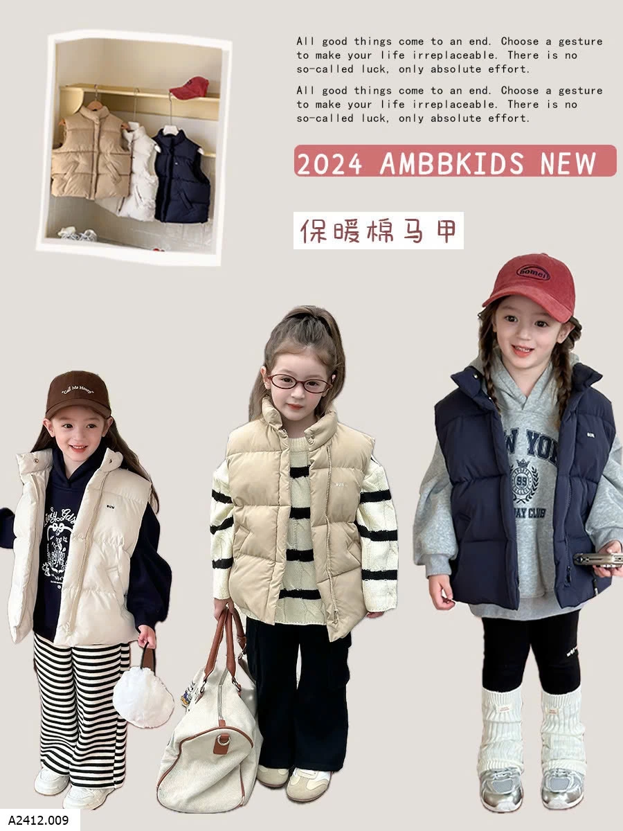 ÁO GILE PHAO CHO BÉ AMBB Giá sỉ Sz 90-150: 222k 160: 243k 170: 265k