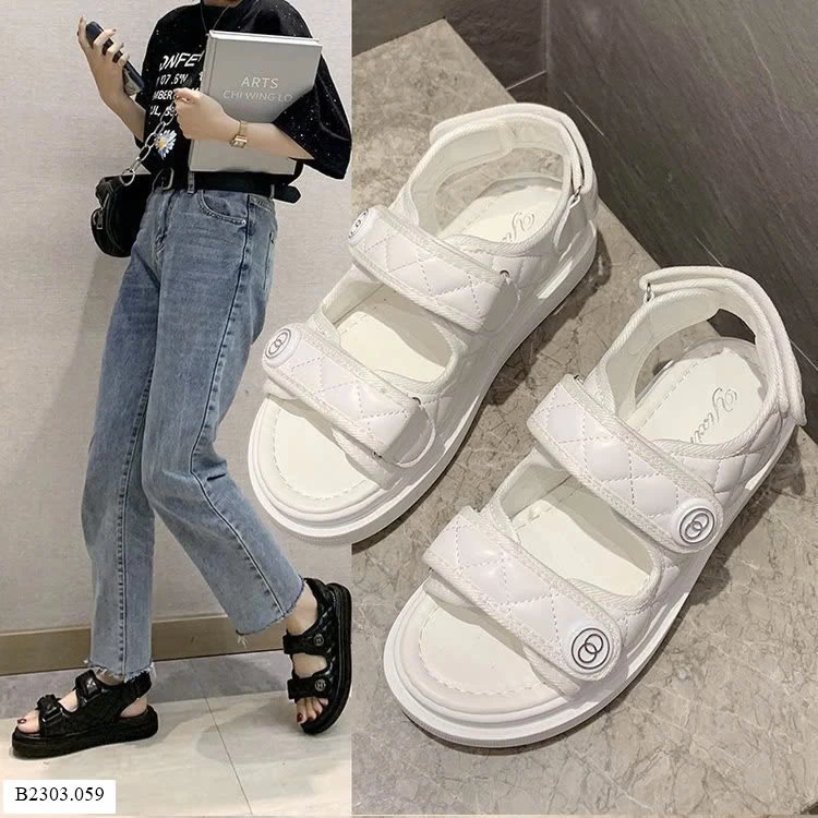 SANDAL NỮ ĐẾ CAO QUAI DÁN    Sỉ  123k