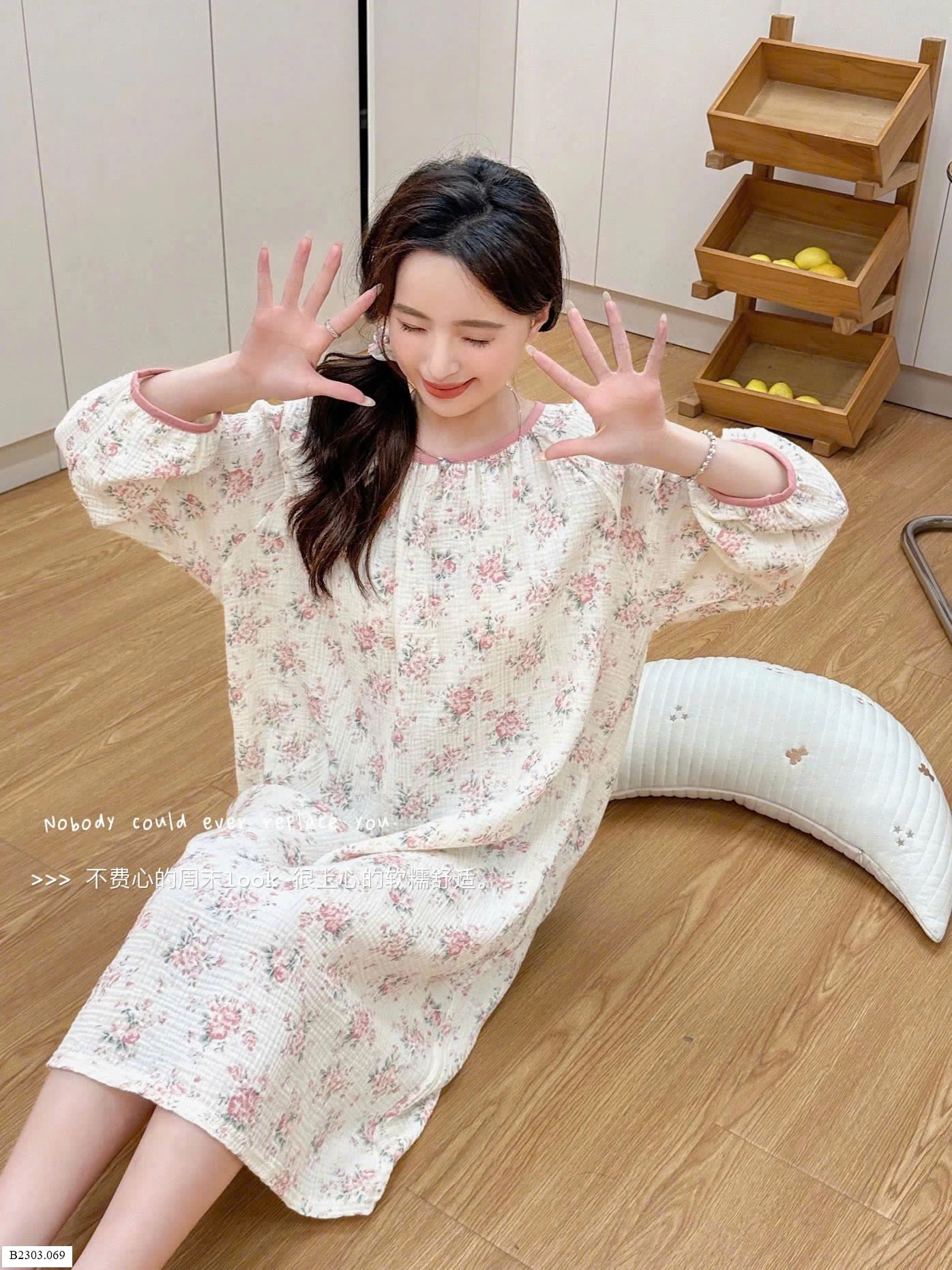 VÁY NGỦ HỌA TIẾT CUTE CHO NỮ    Sỉ 138k