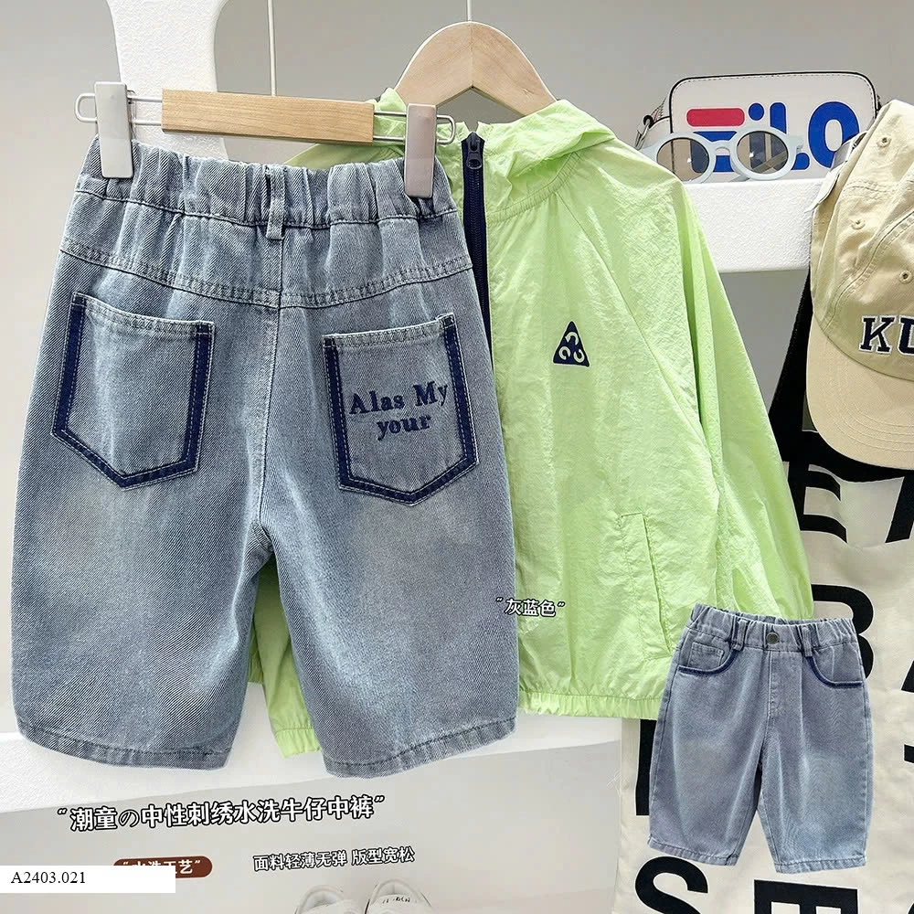 QUẦN SHORT JEAN CHO BÉ TRAI H.ÃNG KACADY  Sỉ 109k