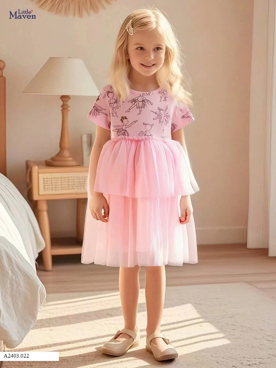 VÁY LITTLE MAVEN CHO BÉ GÁI   Sỉ 139k
