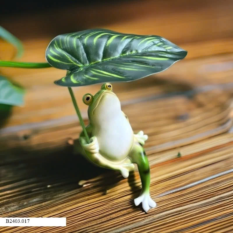 ẾCH CHE LÁ DECOR   Sỉ  55k