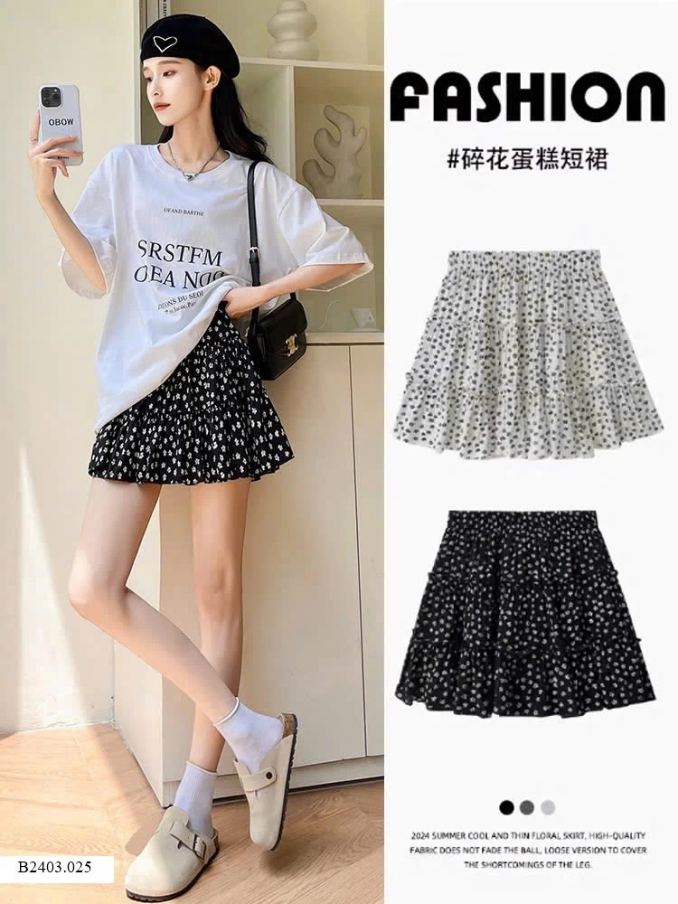 CHÂN VÁY NGẮN HOA NHÍ    Sỉ  85k