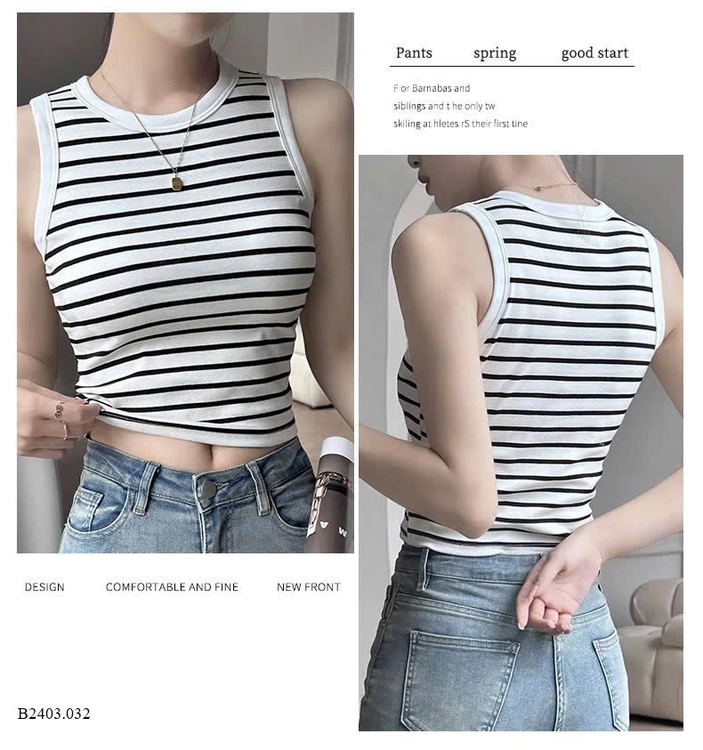 ÁO KẺ BA LỖ KÈM BRA    Sỉ  102k
