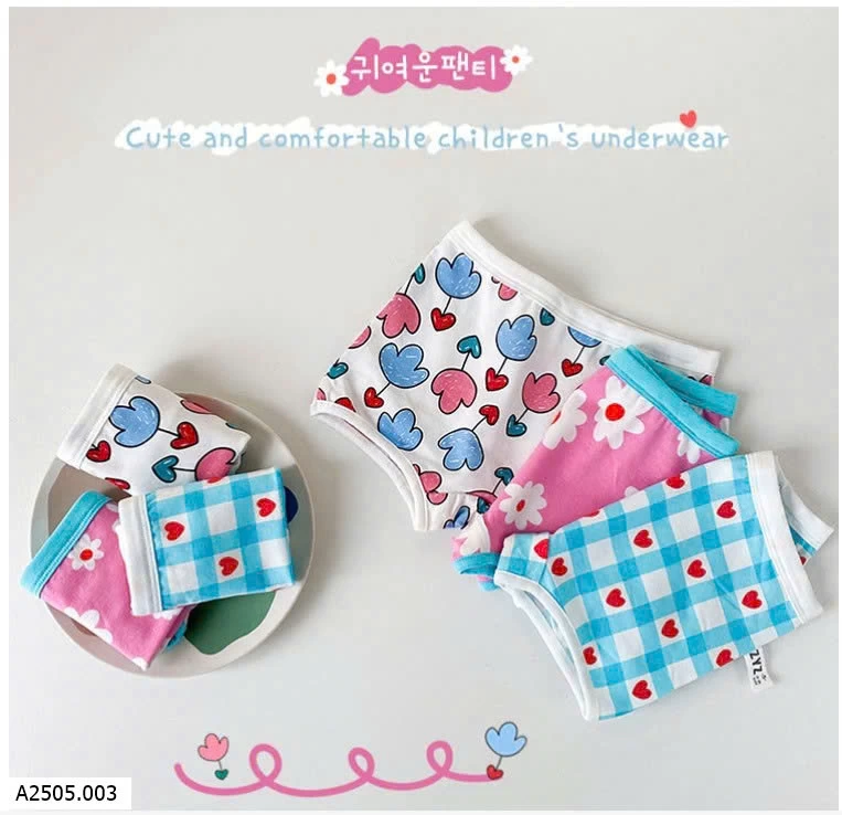 SET 3 QUẦN CHIP BÉ GÁI  Sỉ 81k/3c