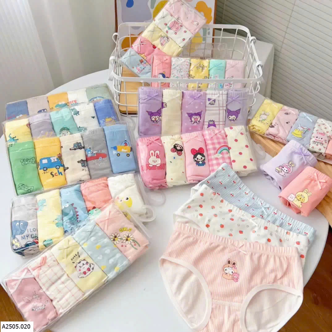 SET 5 QUẦN CHIP BÉ GÁI   Sỉ Sz 100-150 #125k Sz 160-170 #130k