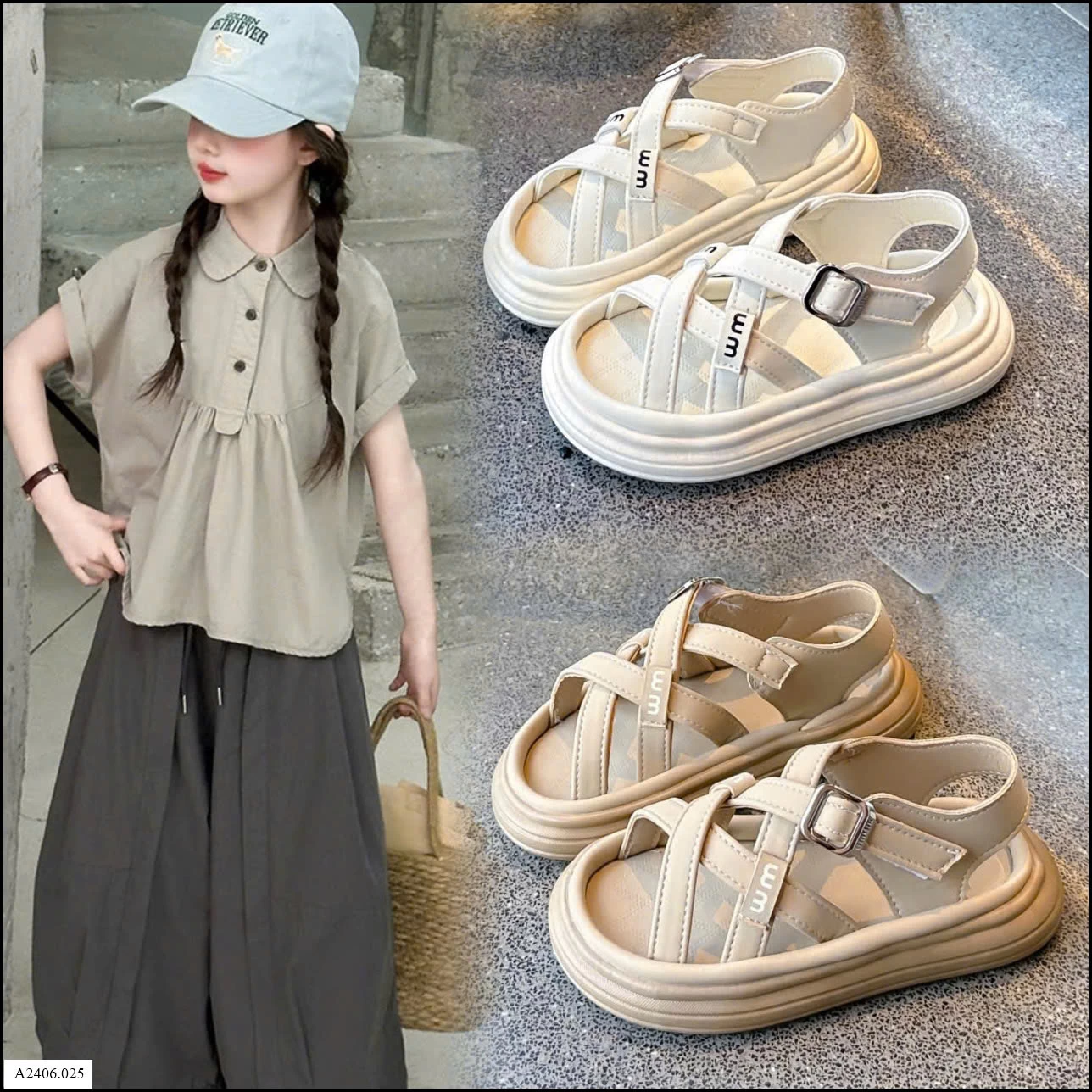 SANDAL QUAI CHÉO CHO BÉ GÁI Sỉ giá sz 26-31: 144k  sz 32-37: 154k 