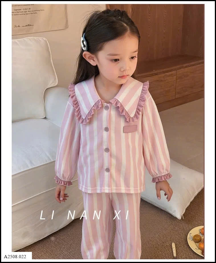 Bộ PIJAMA BÉ GÁI LINANXI   Giá sỉ 173k