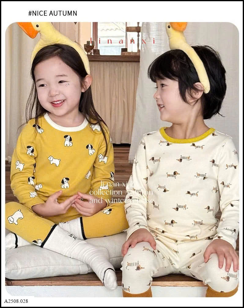 BỘ THU ĐÔNG MẶC NHÀ CHO BÉ   Giá sỉ 139k