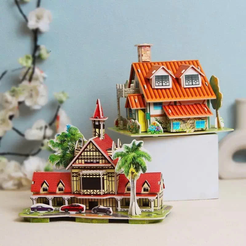 NGÔI NHÀ LẮP GHÉP THỦ CÔNG   Giá sỉ 60k/5 nhà chọn mẫu