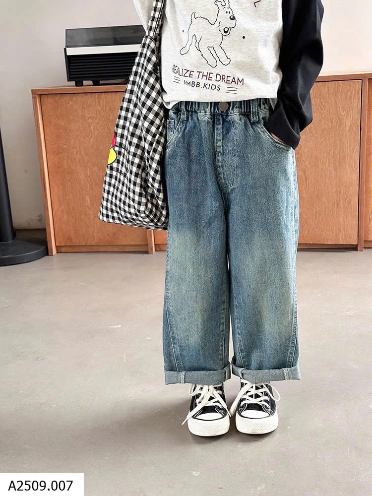 QUẦN JEAN BÉ GÁI AMBBKIDS    Giá sỉ 90-150: 172k  160: 189k