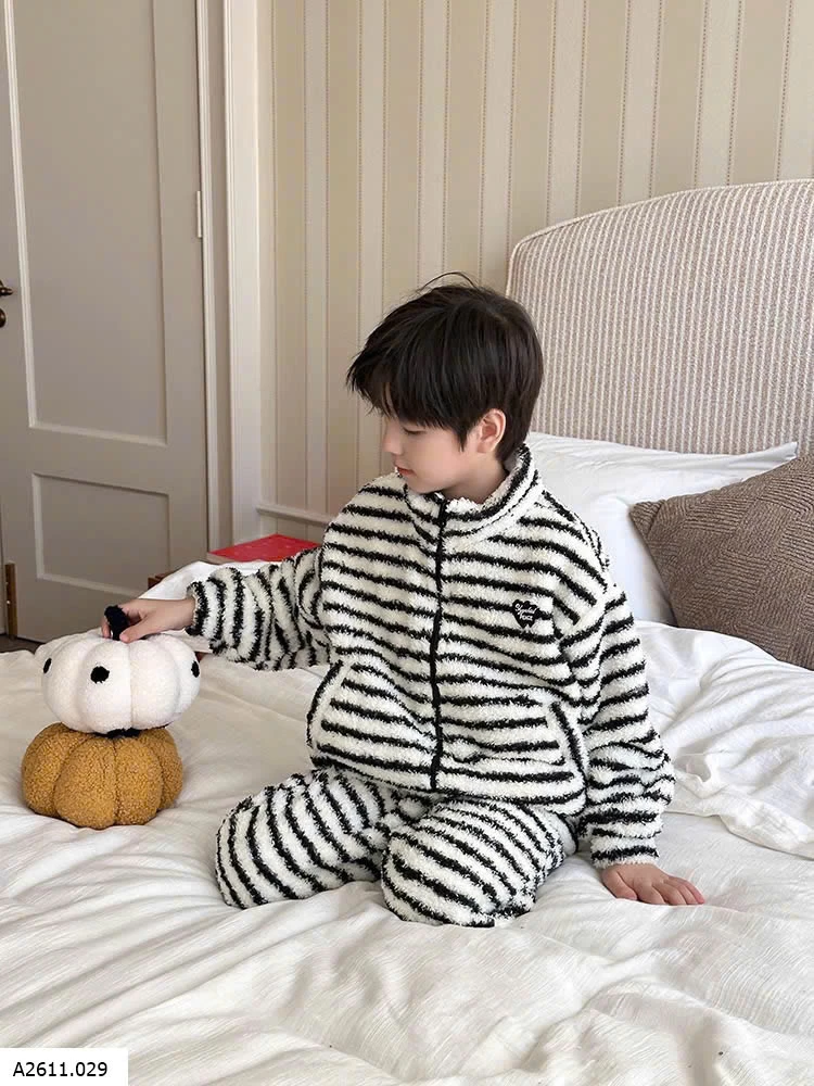 BỘ NGỦ LÔNG KẺ NGANG MÙA ĐÔNG AMBB Giá sỉ 90-150: 259k sz 160: 280k sz 170: 305k