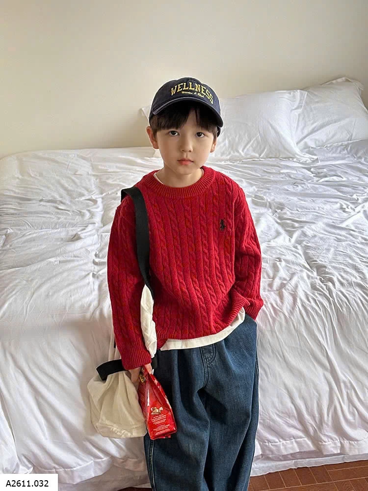 ÁO LEN THỪNG LOGO NGỰA AMBB   Giá sỉ 90-150: 182k  sz 160: 199k 