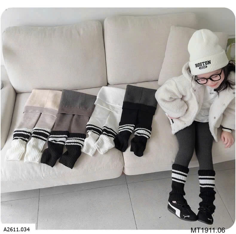 QUẦN LEGGING GIẢ TẤT KẺ   Giá sỉ 95k