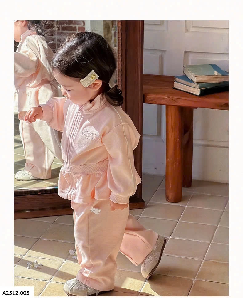 BỘ NỈ KHÓA ZIP CUTE BG  Giá sỉ bộ nỉ: 270k 