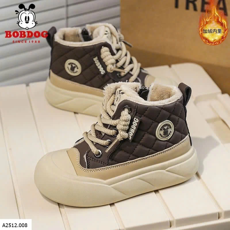 GIÀY CAO CỔ LÓT LÔNG CHO BÉ BOBDOG  Giá sỉ 314k