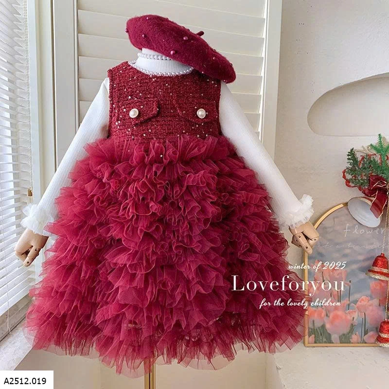 SET VÁY REN CÔNG CHÚA BÉ GÁI Giá sỉ 305k