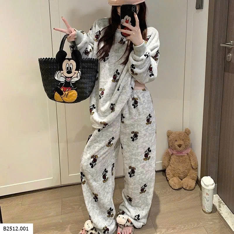 BỘ NGỦ DÀI TAY MICKEY  Giá sỉ 150k