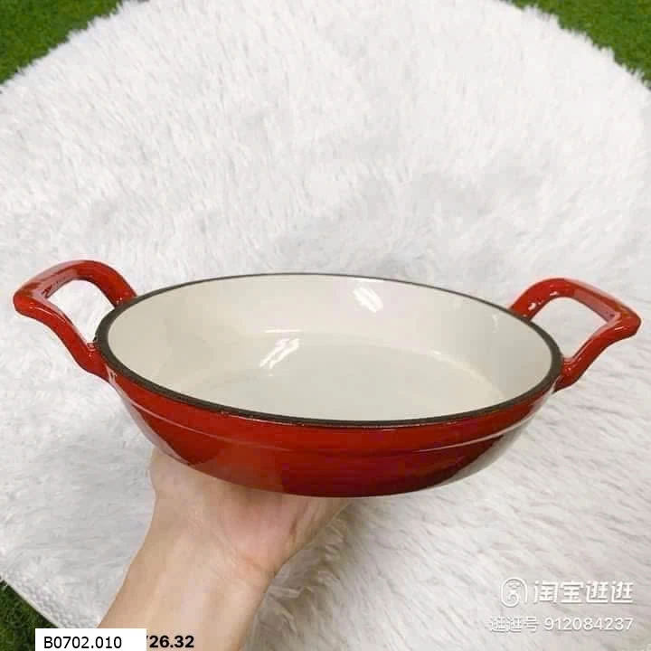 Chảo gang chính hãng Kitchen Happiness Sỉ 210k 