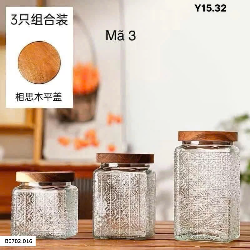 BÌNH THUỶ TINH Sỉ 125k /1 set 3 lọ