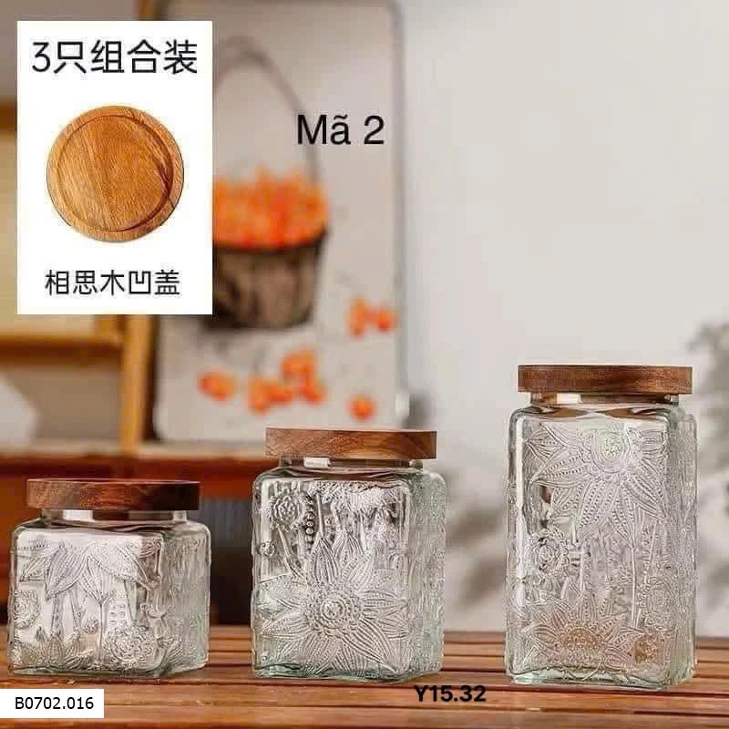 BÌNH THUỶ TINH Sỉ 125k /1 set 3 lọ