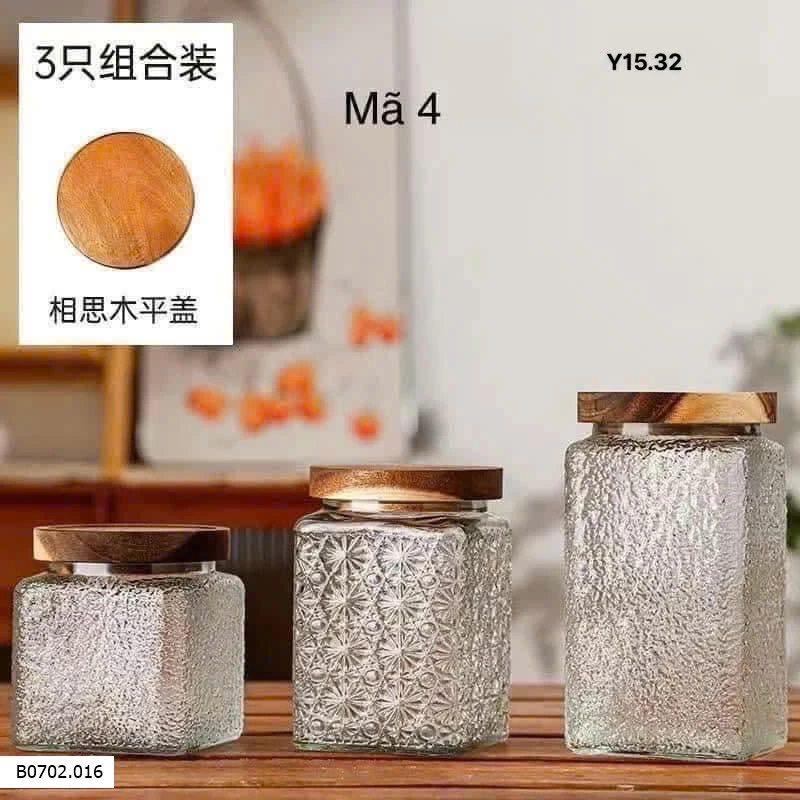 BÌNH THUỶ TINH Sỉ 125k /1 set 3 lọ