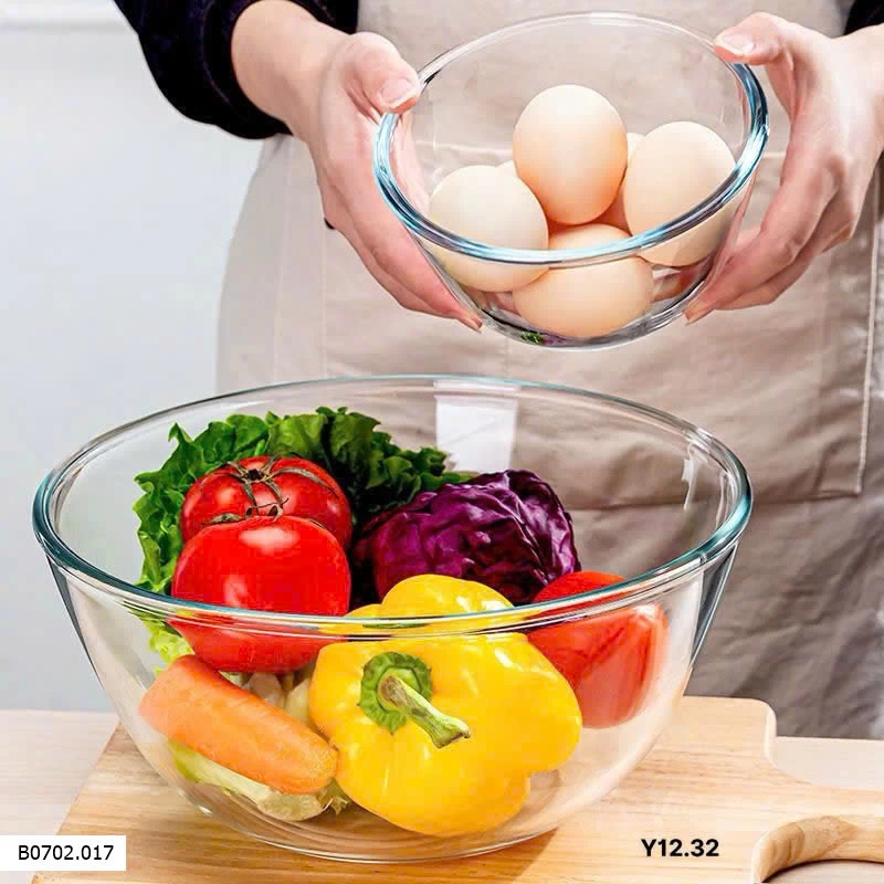 Sét 2 âu thuỷ tinh chịu nhiệt siêu siêu dày  Sỉ 130k.1 set 2 chiếc