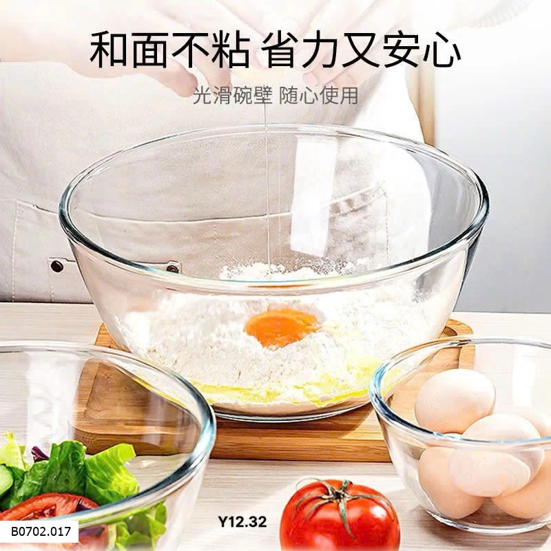 Sét 2 âu thuỷ tinh chịu nhiệt siêu siêu dày  Sỉ 130k.1 set 2 chiếc
