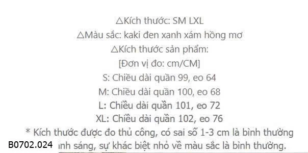 QUẦN TÂY CẠP CAO NỮ DÁNG RỘNG   Sỉ 165k