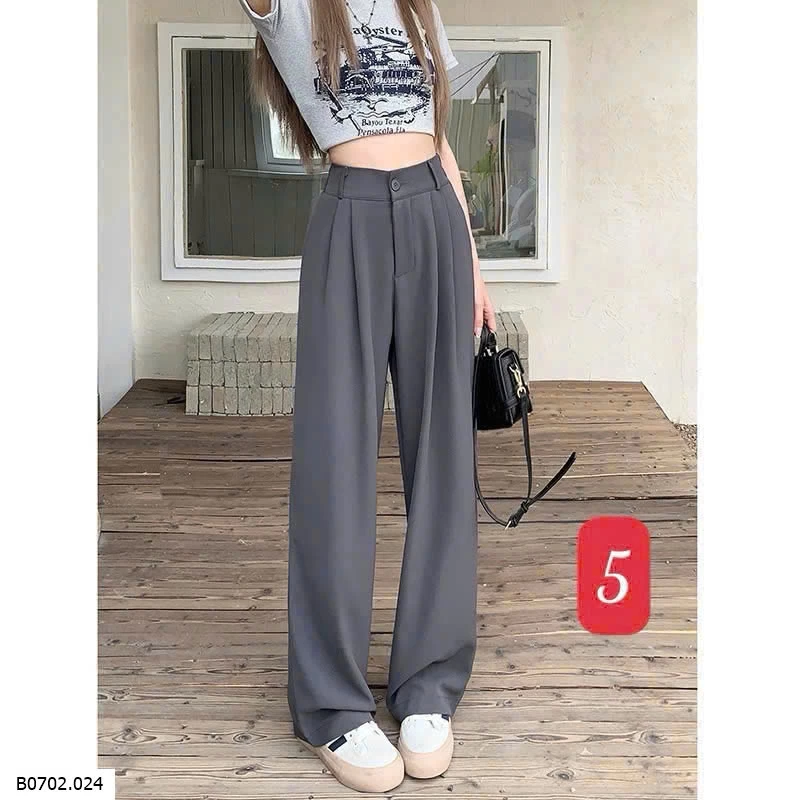 QUẦN TÂY CẠP CAO NỮ DÁNG RỘNG   Sỉ 165k