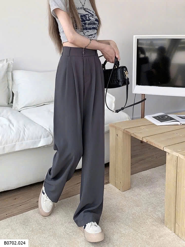 QUẦN TÂY CẠP CAO NỮ DÁNG RỘNG   Sỉ 165k