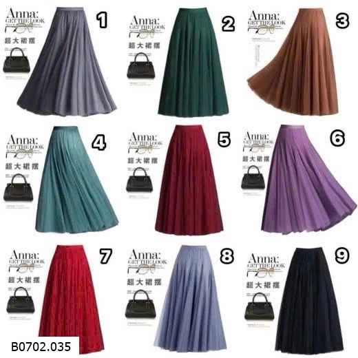 CHÂN VÁY VOAN XOÈ ANNA   Sỉ 130ka