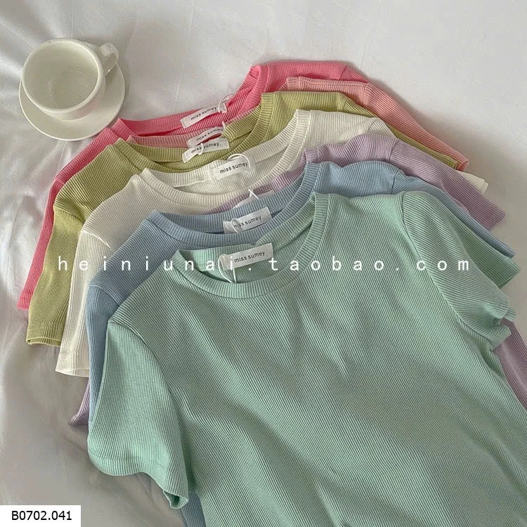 ÁO PHÔNG TRƠN CỘC TAY CHO NỮ  Sỉ 57k 
