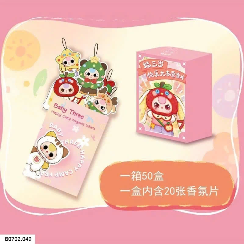 THẺ HƯƠNG THƠM BB3   Sỉ giá: 180k/ box 20 thẻ