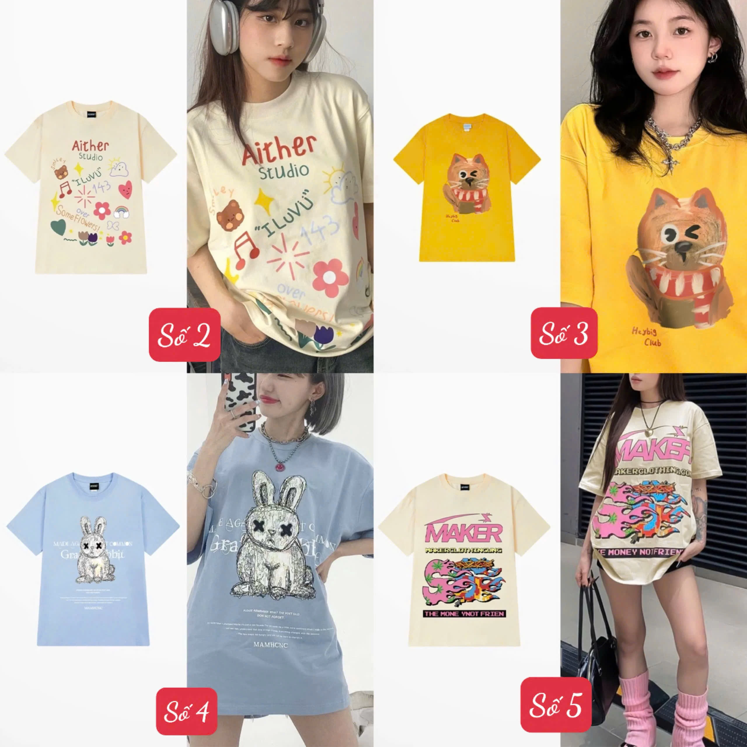 Áo phông NELLY(M32-M61) Sỉ 89k/1 chiếc
