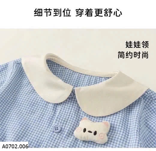 VÁY CỔ SEN NƠ BÉ GÁI NHÀ BABYCITY  Sỉ 167k