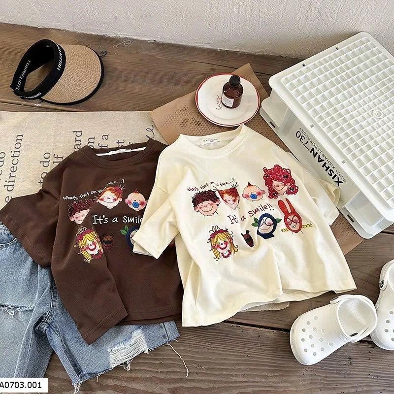 ÁO THUN IN HÌNH NGỘ NGHĨNH CHO BÉ Sỉ 82k